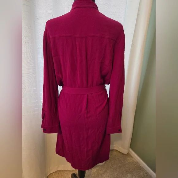 Gucci Long Sleeve Dress in Vibrant Magenta - Picture 3 of 8